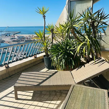 Apartment Magifique T3 Vue Panoramique Grande Terrasse Parking Clim Wifi La Grande-Motte